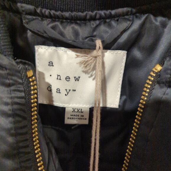 NWT a new day Bomber Jacket, Black, XXL - Picture 3 of 5